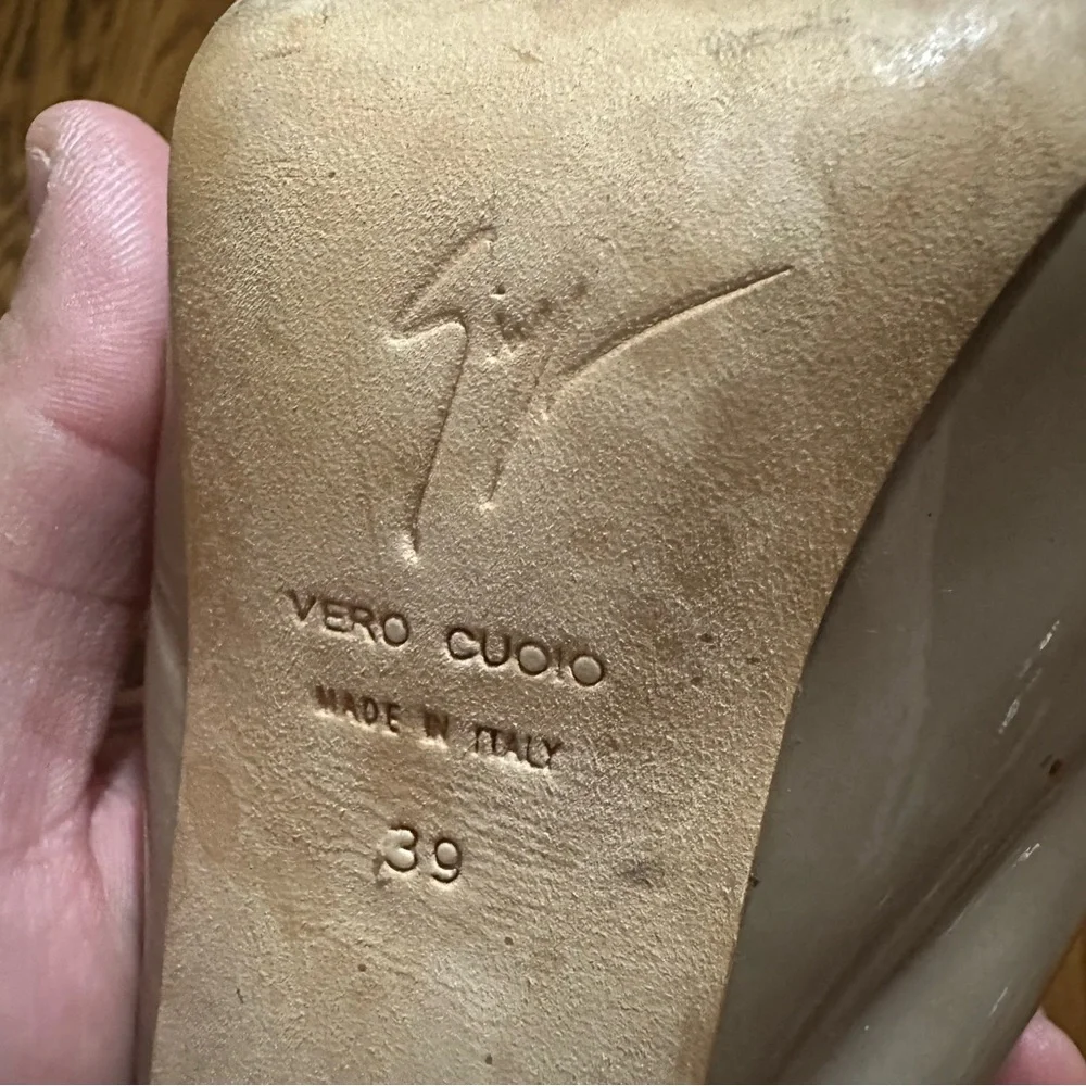 Giuseppe‎ Zanotti beige heels high heel straps
